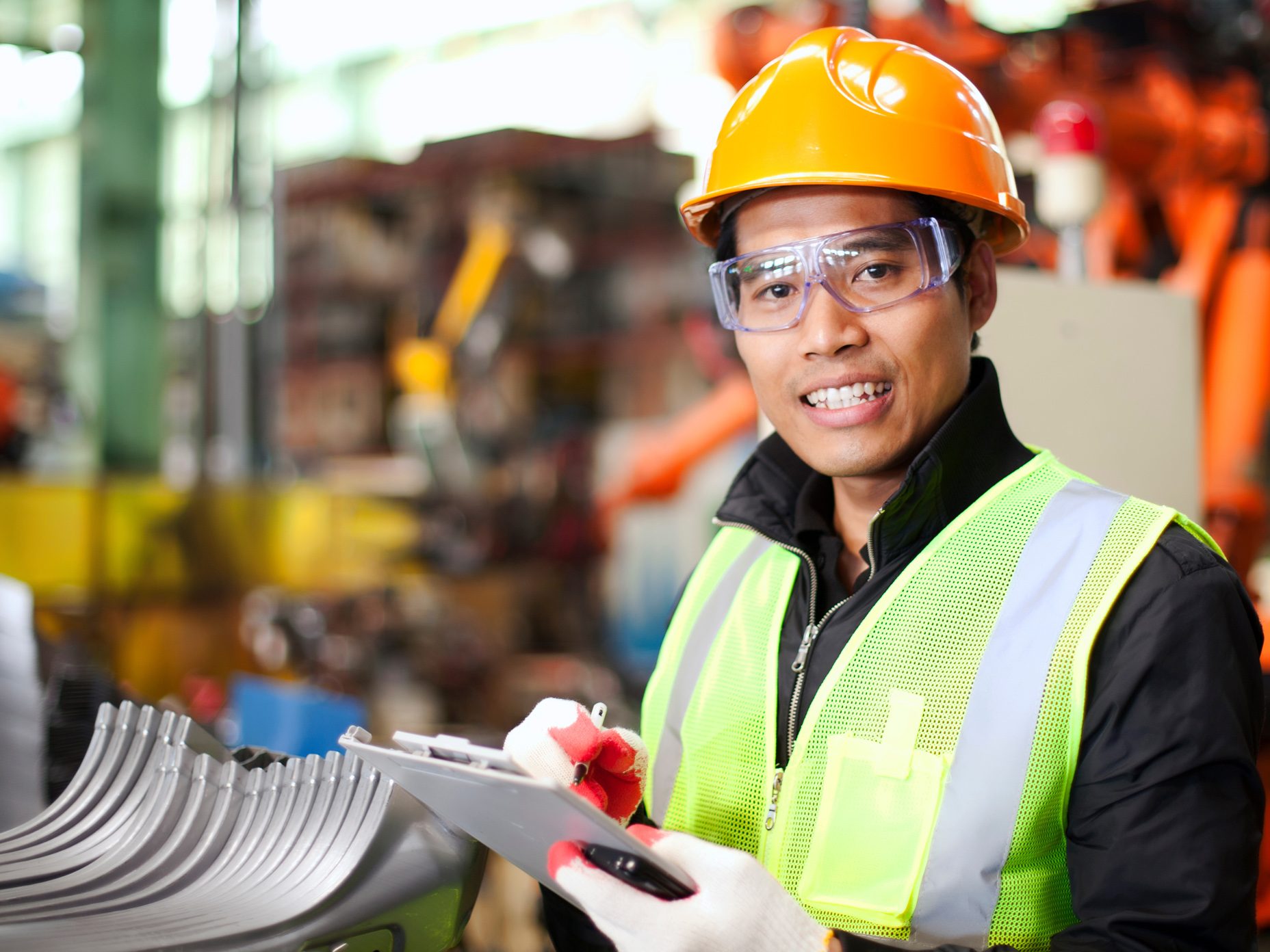Man In Construction Site With Clipboard And Hardhat Aspect Ratio 800 600