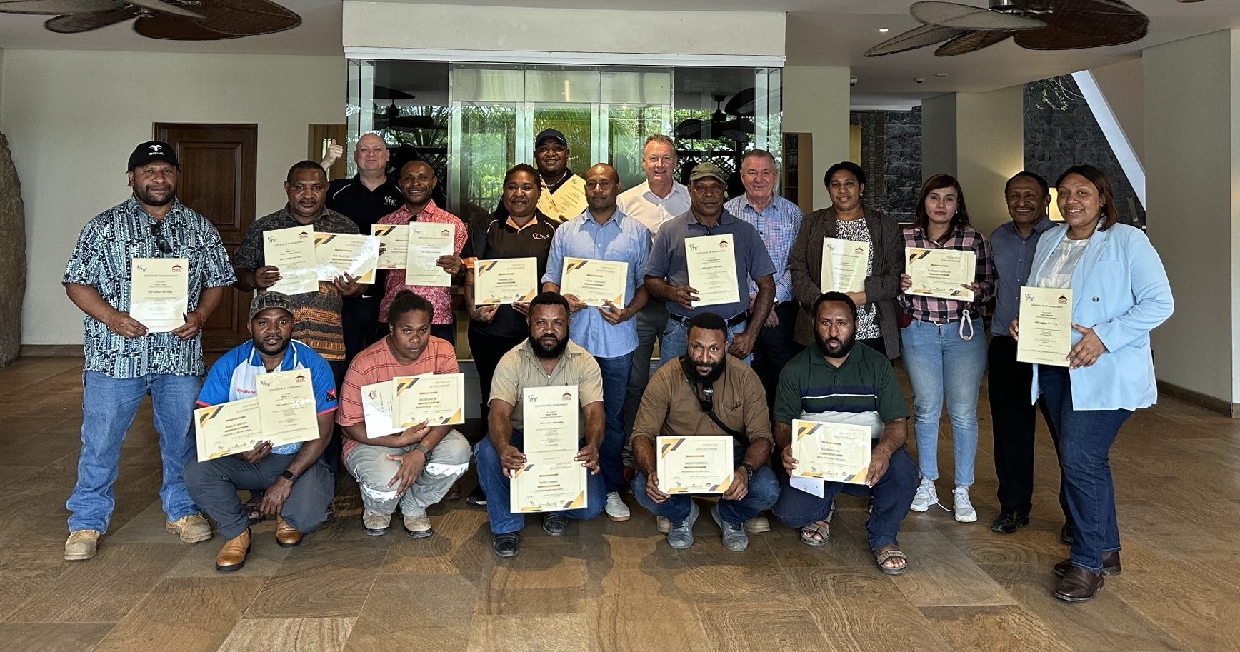 The Cohort That Completed The Leading A Team Safely (LaTS) Pilot Training Course In Papua New Guinea