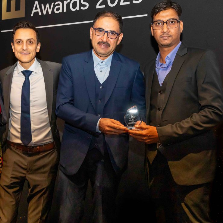 TPS With Its Regional Award Trophy At The ECI Awards