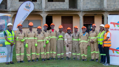 Ugandan female trainees that attended the TASC training, including Allen Magero, sixth from the left